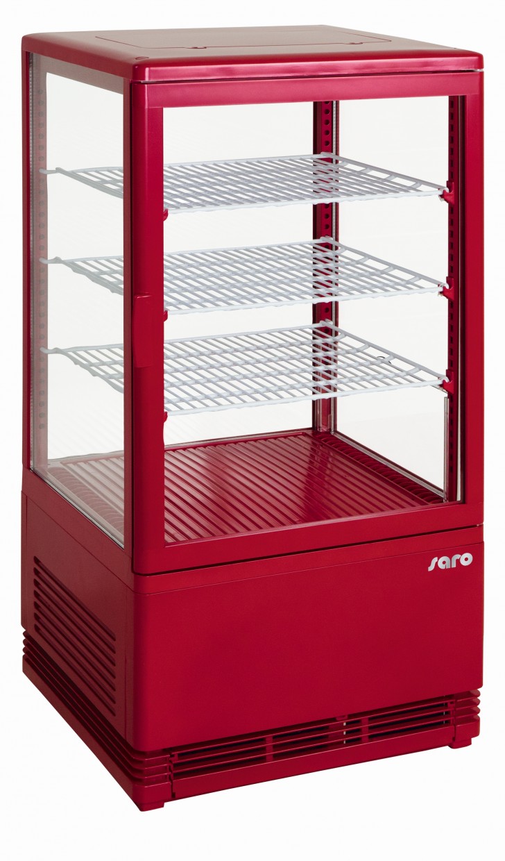 Saro mini-koelvitrine 70 liter SC 70 rood