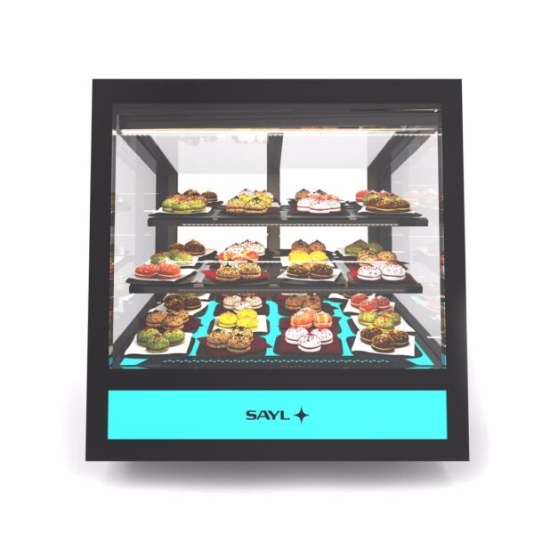 Sayl Patisserie koelvitrine QBO-R met instelbare LED verlichting