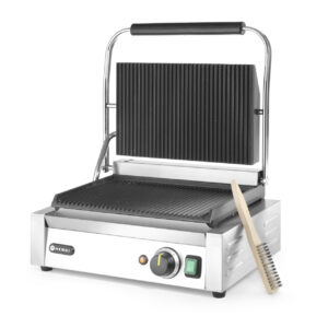 Hendi contactgrill Panini enkel | geribbeld-geribbeld