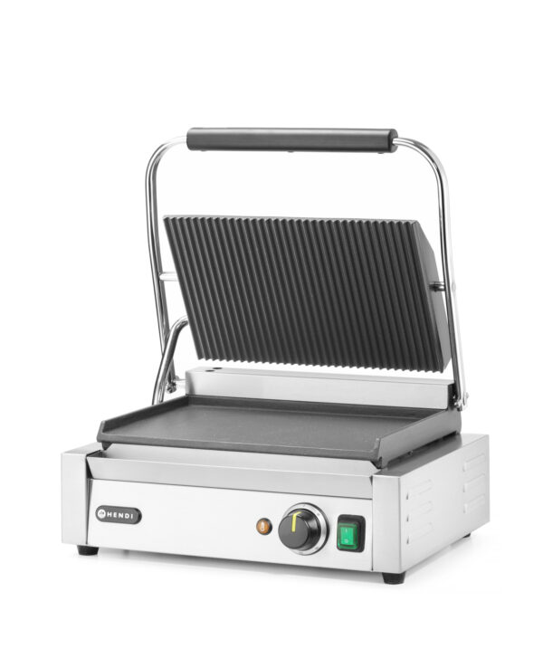 Hendi contactgrill Panini enkel | glad-geribbeld