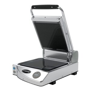 Spidocook contactgrill "Spidoglass" enkel vitrokeramisch programeerbaar | glad-geribbeld