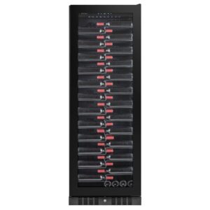 Temptech Copenhagen Wijnkoelkast zwart 1 Zone 143 Flessen Deur Rechts Labelview