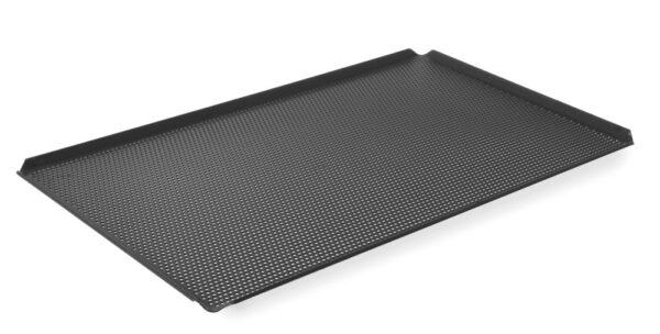 Tray geperforeerd GN 1/1 - met 4 randen en Teflon™ anti-aanbak coating.