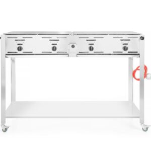 Hendi grill-Master Quattro met onderplaat | verrijdbaar |