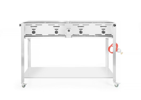 Hendi grill-Master Quattro met onderplaat | verrijdbaar |