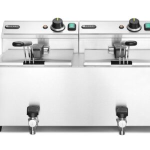 Hendi Friteuse Profi Line met aftapkraan - 2 x 8 ltr