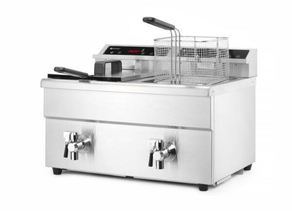 Hendi Inductie friteuse met aftapkraan - 2 x 8 ltr