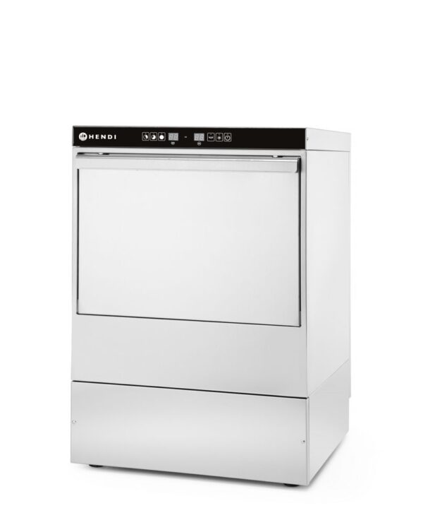 Vaatwasser 50x50 - elektronische bediening, HENDI, 400V/6600W, 570x600x(H)830mm