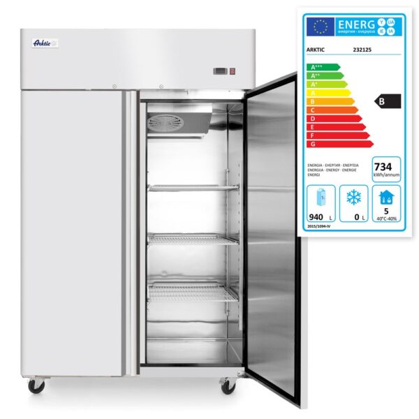Hendi koelkast tweedeurs | 1240L | Profi Line | 230V | 350W |