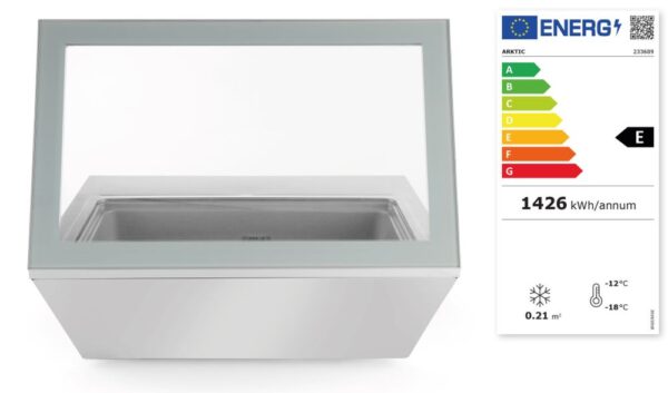 Arktic opzet vriesvitrine | 77L | 8x1/6 of 4x1/3 GN | 220W |