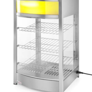 Hendi Opzet warmhoudvitrine met 3 schappen