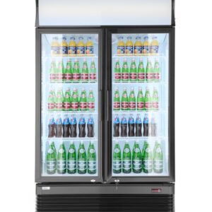 Hendi koelvitrine met dubbele glazen deur | Inhoud 643 ltr