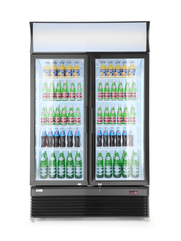 Hendi koelvitrine met dubbele glazen deur | Inhoud 643 ltr
