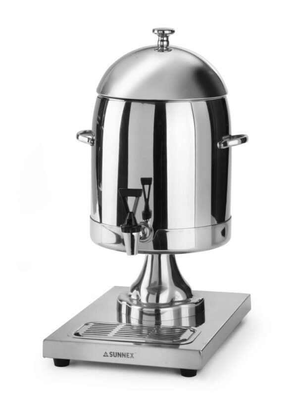 Hendi Melkdispenser RVS met ijs-cilinder koeling | 10,5 ltr