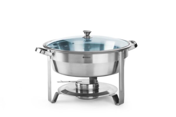 Hendi chafing dish rond | rvs | 18/0 3,5 l | Kitchen Line