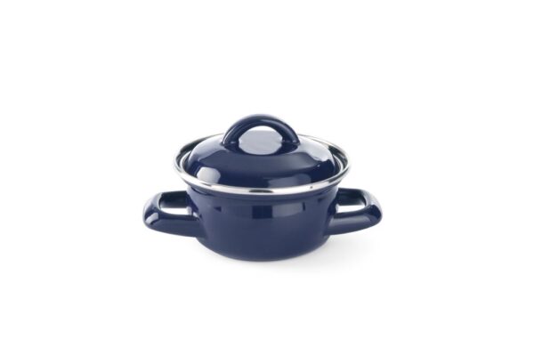 Soep- sauspannetje - met deksel, HENDI, 0,3L, Blauw, ⌀115x(H)90mm