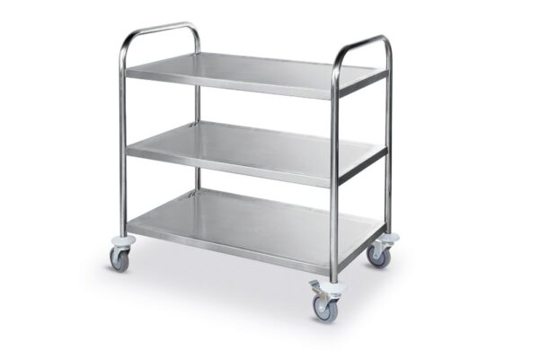 Hendi serveerwagen | rvs	| 3 bladen | 905x585x945mm |