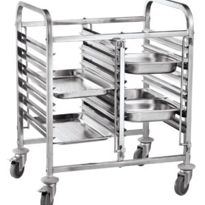 Dubbele regaalwagen - 12 x GN 1/1, HENDI, 810x610x(H)960mm