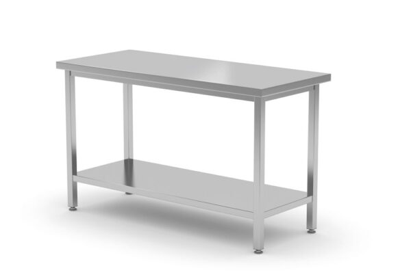Hendi Werktafel voor zwaar gebruik | met onderblad 1000x600x850 mm
