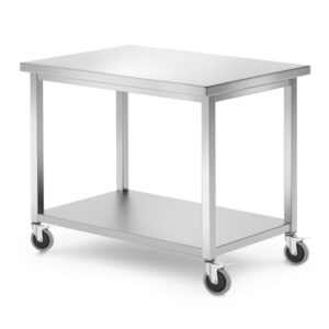 Hendi verrijdbare werktafel met schap | 1000x700x850 mm |