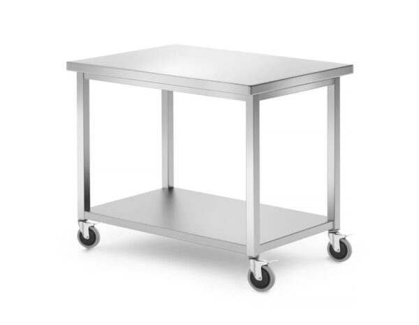 Hendi verrijdbare werktafel met schap | 1000x700x850 mm |