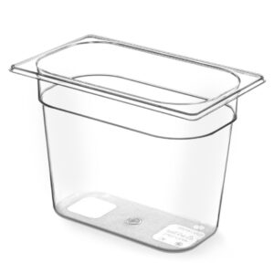 GN Container 1/4 Tritan, HENDI, GN 1/4, 4L, Transparant, 265x162x(H)150mm