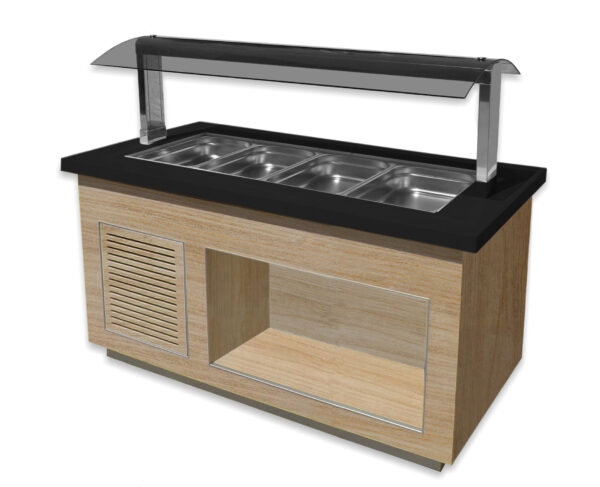 Warm buffet mobiel | Premium Line SB-K | 1/1GN | OAK | Diverse maten