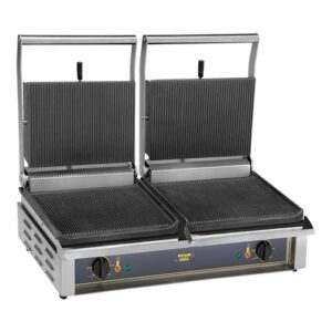 Roller Grill contactgrill | Double-pannini | geribbeld |