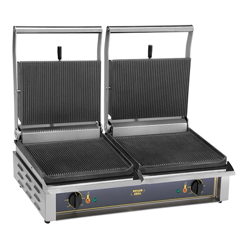 Roller Grill contactgrill | Double-pannini | geribbeld  |