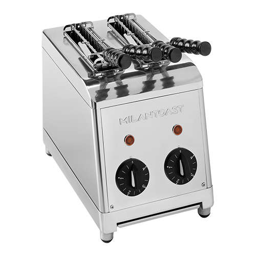 Milantoast tosti apparaat | 2-tangen | RVS |