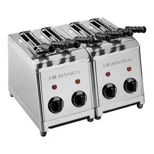 Milantoast tosti apparaat | 4-tangen | RVS |