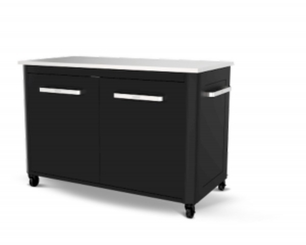 COZZE Werkbank buitenkeuken zwart 2 deurs 120 cm