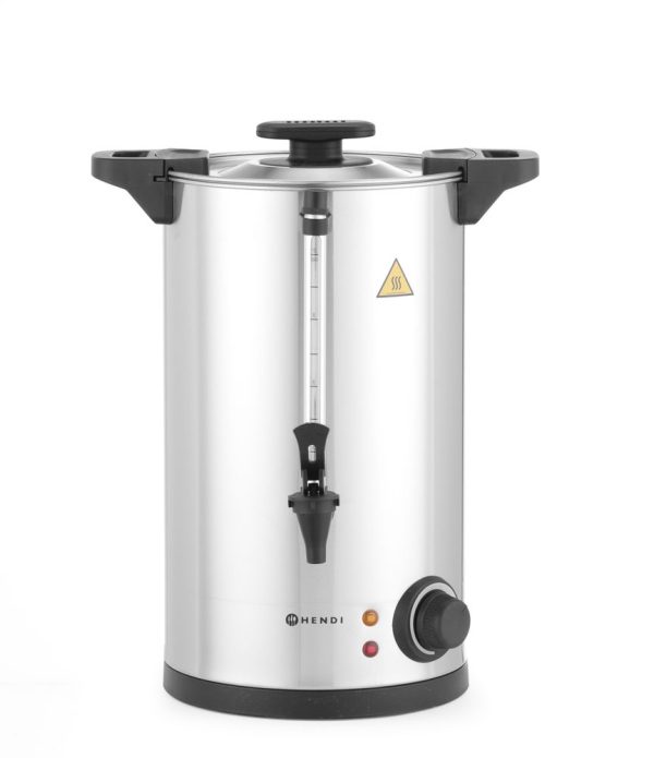 Warme dranken ketel enkelwandig, HENDI, ≈ 65 kopjes in 40 min., 10L, 220-240V/1500W, 340x315x(H)430mm