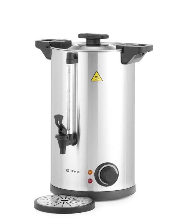 Warme dranken ketel dubbelwandig, HENDI, ≈ 60 kopjes in 40 min., 9L, 220-240V/1500W, 340x315x(H)430mm