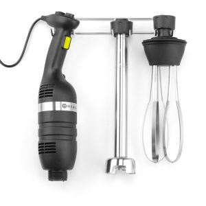 Set: Staafmixer 350 met variabele snelheid + garde + wandrek, HENDI, Kitchen Line, Zwart, 230V/350W, 110x324x(H)816mm