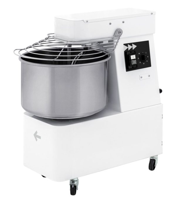 Spiraalmixer met vaste kom en 2 snelheden - 48 L, HENDI, 128 kg/u, 48L, 400V/2200W, 480x795x(H)855mm