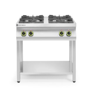 Gasfornuis Kitchen Line 4-pits open standaard, HENDI, Kitchen Line, 19kW, 800x700x(H)900mm