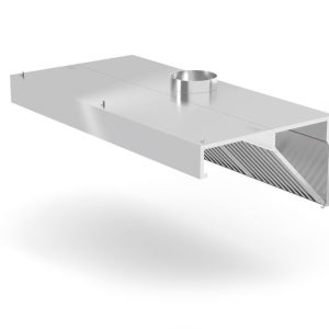 Wandgemonteerde afzuigkap, schuin model, HENDI, Profi Line, zonder verlichting, 1000x700x(H)450mm