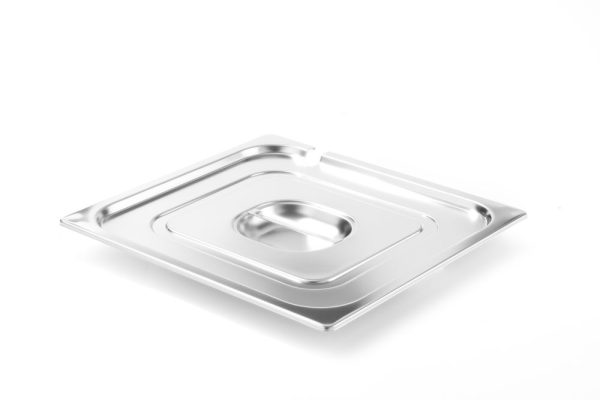 Deksel gastronormbak 2/3 lepeluitsparing HENDI | RVS, 354x325mm