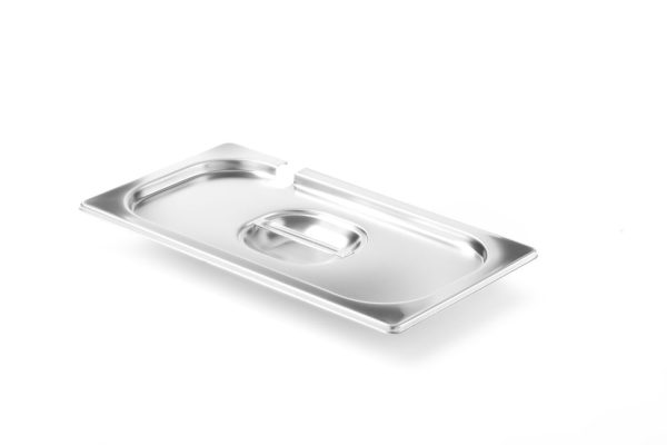 Deksel gastronormbak 1/3 lepeluitsparing HENDI | RVS, 325x176mm