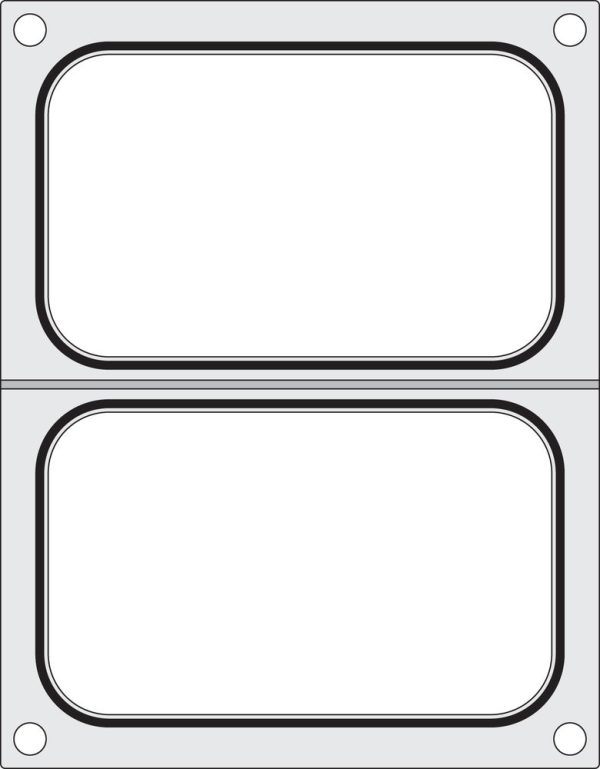 Traysealer matrix, HENDI, 2x container 178x113 mm