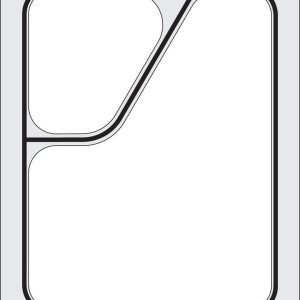 Traysealer matrix, HENDI, Tweedelige colt container colt 227x178 mm