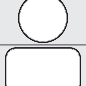 Traysealer matrix, HENDI, 2 containers (1x 178x113 mm, 1x ø115 mm)