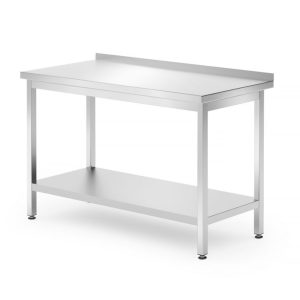 Wandtafel met plank – geschroefd, diepte 700 mm, HENDI, Profi Line, 1200x700x(H)850mm