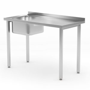 Spoeltafel, met bouten, HENDI, Kitchen Line, 1000x600x(H)850mm