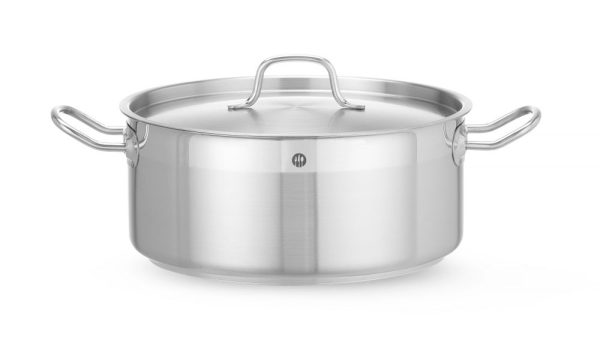 Kookpan laag - met deksel, HENDI, Profi Line, 7,5L, ⌀280x(H)120mm