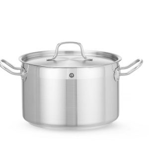 Kookpan middel - met deksel, HENDI, Profi Line, 6,7L, ⌀240x(H)150mm