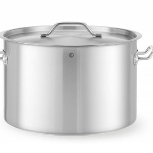 Kookpan middel - met deksel, HENDI, Budget Line, 32L, ⌀400x(H)260mm