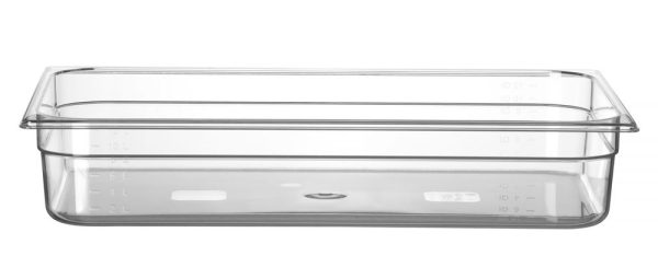 GN Container 1/1 polycarbonaat, HENDI, Profi Line, GN 1/1, 14L, Transparant, 530x325x(H)100mm
