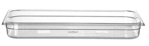 GN Container 1/1 polycarbonaat, HENDI, Profi Line, GN 1/1, 9L, Transparant, 530x325x(H)65mm